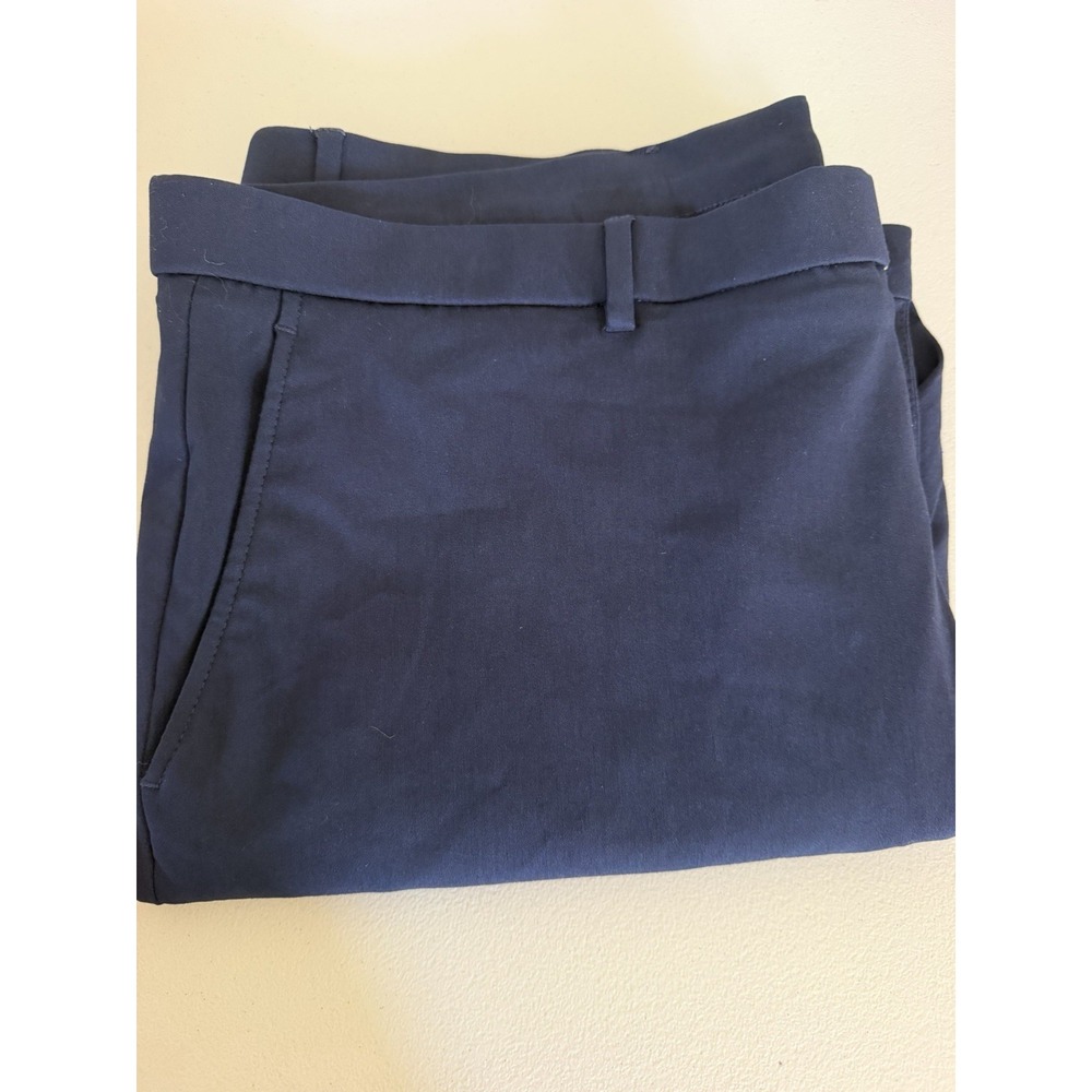 Tommy Hilfiger Men's 40x32 Navy Blue Flat Front Straight Dress Pants Stretch